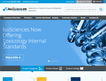 Tablet Screenshot of isosciences.com